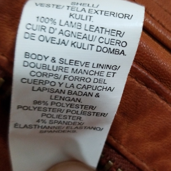 Lucky Brand Endless Leather Jacket - Cognac - Picture 8 of 8